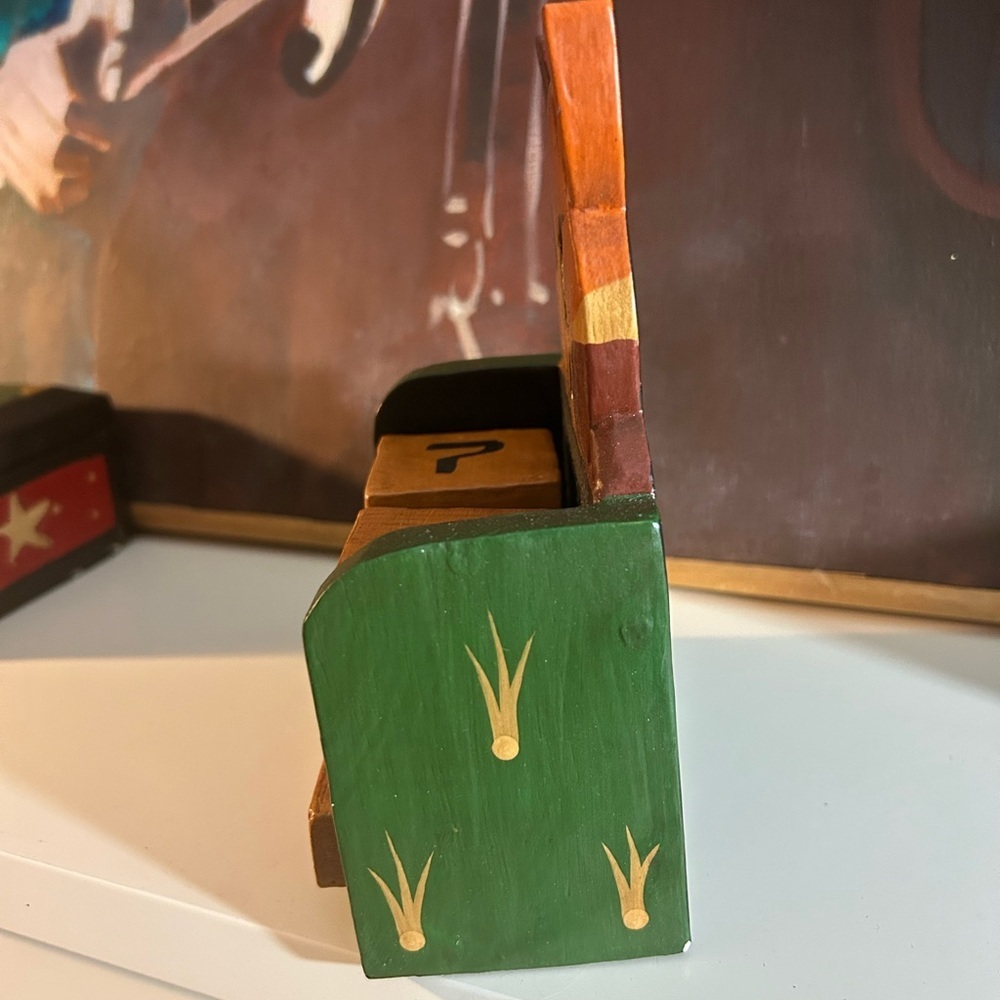 Wooden Cat Calendar with Blocks Made in Indonesia - Picture 7 of 13